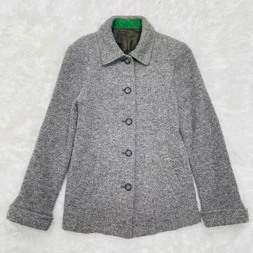생 로랑 그레이 트위드 재킷 여성용 [ F ] 일본제