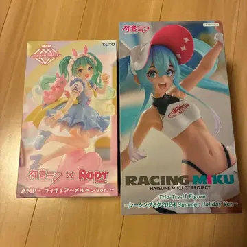 하츠네 미쿠 레이싱 미쿠 2024 등 피규어 2세트