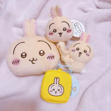 치이카와(먼작귀) 토끼 봉제 인형 마스코트 페이스 패스 케이스