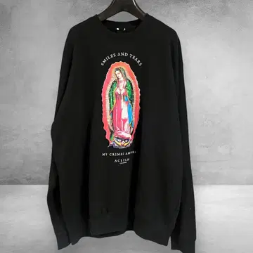 ACEFLAG 힙합 마리아 스케이트보드 트레이닝복 맨투맨