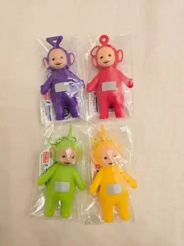 텔레토비즈 에에오! 미니 소프트 비닐 피규어 볼 체인 총 4종 세트