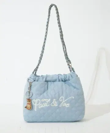 Paul & JOE 체인 숄더백 & 키체인 블루