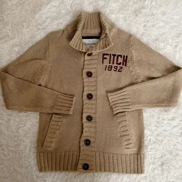 [ 레어 ] 아바크롬비&피치 캐시미어 혼방 숄카라 가디건 M