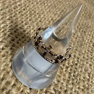 실버 925 빈티지 앤티크 다이아 다이아몬드 반지 크라운