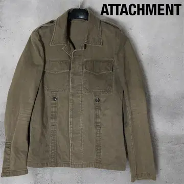 새상품급 어태치먼트 ATTACHMENT 밀리터리 자켓 사이즈 2 브라운