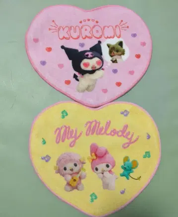 My Melody & Kuromi 마이멜로디 쿠로미 하트형 타월