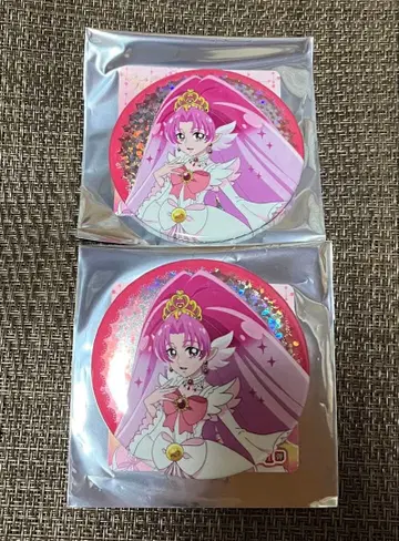 프린세스 프리큐어 10주년 메모리얼 홀로그램 캔뱃지 큐어 스칼렛