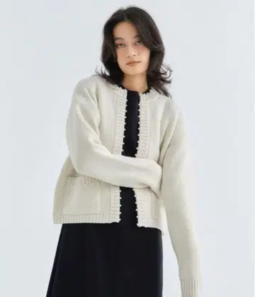 트루 바이 마리코 오이카와 펄 가디건 Ludmila 에크루