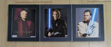 STARWARS 헤이든 크리스텐슨, 이완 맥그리거, 이안 친필 사인