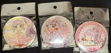 레어 프리파라 마나카 논 캔뱃지 3개 세트