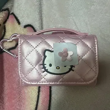 산리오 키티 미니어처 퀼트 지갑 모양 코인 퍼스