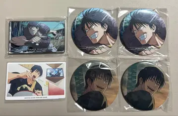 주술회전 팬파레 복권 후시구로 토우지 미니 아크릴 블록 캔뱃지 특전 6점