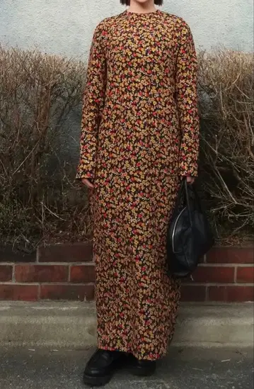 BEAUTY&YOUTH 레이온 플라워 프린트 원피스