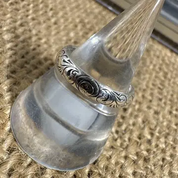 당초 아라베스크 스털링 실버 반지 빈티지 앤티크