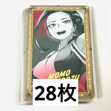 나의 히어로 아카데미아 원화전 금박 클리어 카드 야오요로즈 모모