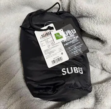 SUBU 블랙 통굽 샌들 25-26cm 주머니 포함