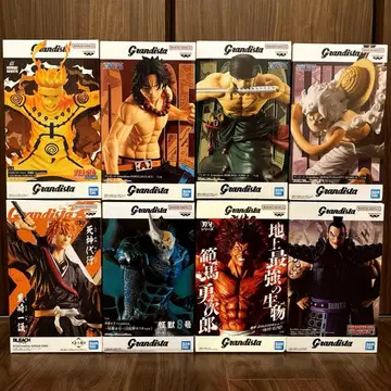 피규어 Grandista 8체 세트 원피스/나루토/괴수 8호/바키 외