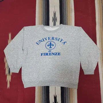 80s 멜란지 그레이 피렌체 대학 빈티지 맨투맨