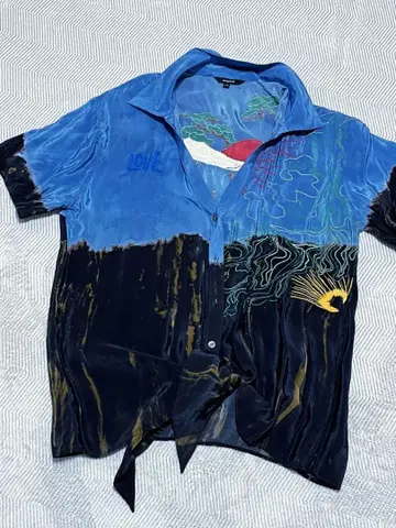 desigual 자수 셔츠
