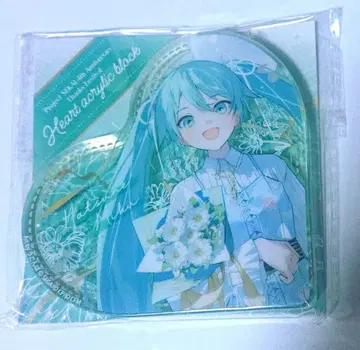 프로세카 하츠네 미쿠 감사제 4th 하트형 아크릴 블록 프로젝트 세카이