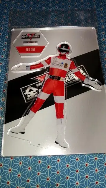 레드 원 아크릴 스탠드 전 슈퍼 전대 전시회 아크릴 스탠드 바이오맨