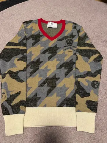 MARK&LONA 카모 패턴 스컬 스웨터 M