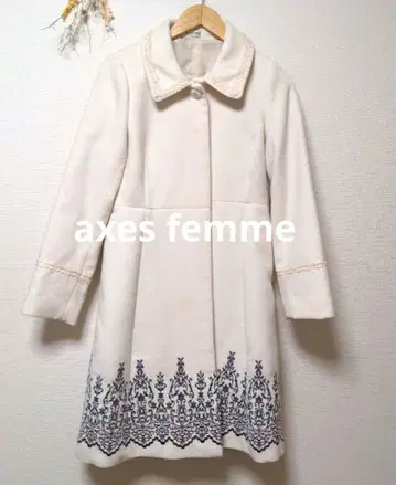 axes femme 엑시즈팜 롱 코트 아우터 자수