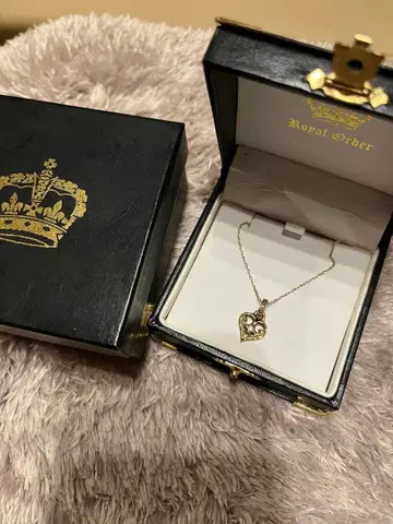 로얄오더 ROYALORDER 10k 알레그라 하트 다이아몬드 펜던트