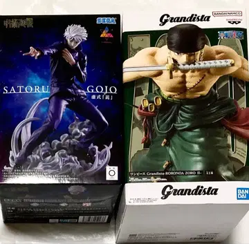 2개 세트 피규어 원피스 롤로노아 조로 주술회전 고죠 사토루 허식 자