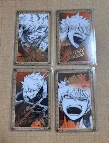히로아카전 원화전 금박 클리어 카드 바쿠고 카츠키 4종 컴플리트