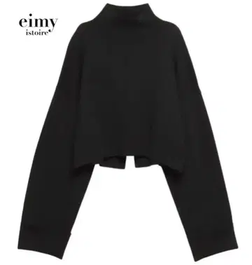 에이미 이스트 월 백 슬릿 숏 니트 풀오버