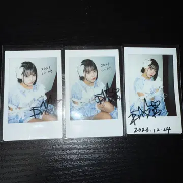 CANDY 후쿠야마 리노 생일 사인 폴라로이드