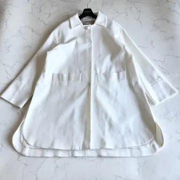 새상품급 2023SS 헤르노 오드리 코트 코튼 트윌 두꺼운 원단 롱 42