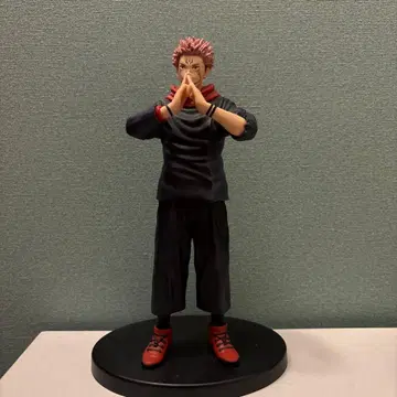 [ 익명 배송 ] 피규어 손을 맞잡은 포즈 블랙 x 빨간색 받침대 포함