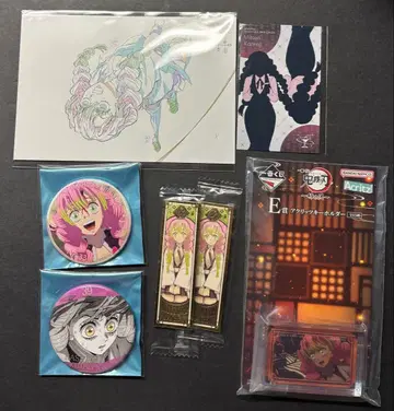 귀멸의 칼날 칸로지 미츠리 기둥전 기둥백경 캔뱃지 엽서 모크텔 제일복권