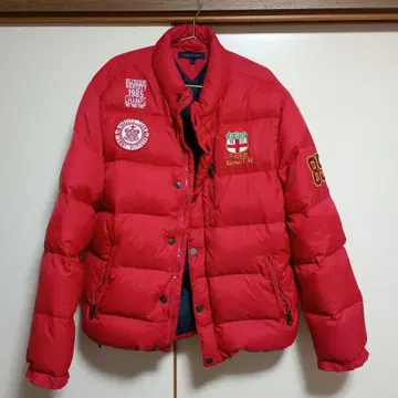 TOMMY HILFIGER 레드 다운 자켓 XL