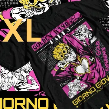 죠죠 황금의 바람 죠르노 T셔츠 XL 새상품