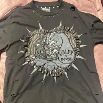 IMVAL x GALFY 갈피 티셔츠 블랙