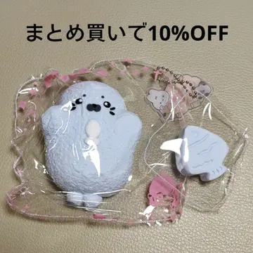 MoMo 스퀴즈 허그 애니멀 물개 작은 물고기