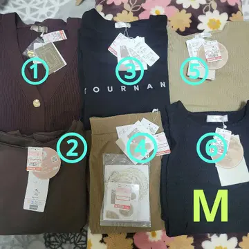 [ 새상품 ] 시마무라 yumi 상의 외 묶음 판매 6점 덤 포함