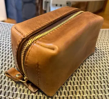 plant 큐브 파우치 leather 빈티지 오크 한정판 가죽