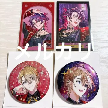 니지산지 IMPACT 태양조 후라 소토 와타라이 히바리 캔뱃지 폴라로이드