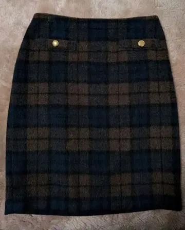 [겨울 추천!] 체크 타이트 스커트