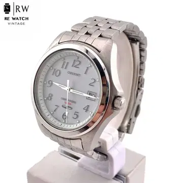 7-4800 ORIENT VC0D-D0 아날로그 쿼츠 손목시계 실버