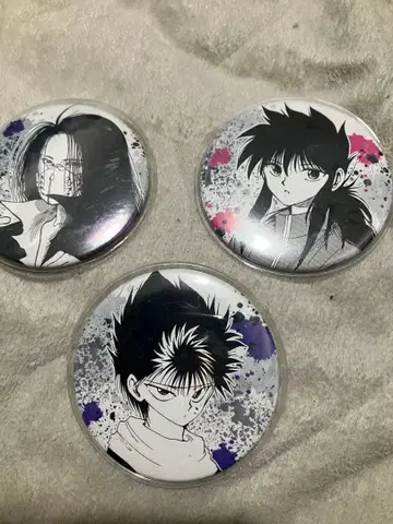 유유백서 토가시 요시히로전 캔뱃지 카라스 쿠라마 히에이