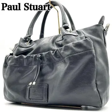 PaulStuart 폴 스튜어트 핸드백 가죽 블랙