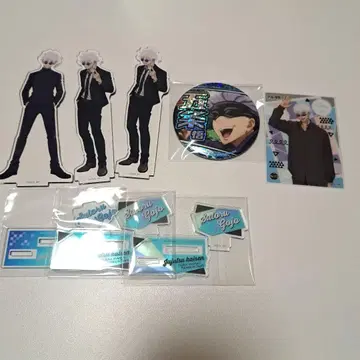 주술회전 고죠 사토루 회옥옥절 아크릴 스탠드 캔뱃지