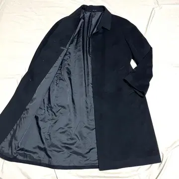 [캐시미어 100% 레어 사이즈 XL] 롱 스텐카라 코트 맥시 길이 블랙