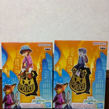 주토피아 닉 와일드 주디 홉스 피규어