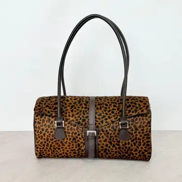 극미품 HAMANO 하마노 핸드백 송치 레오파드 이스트 웨스트